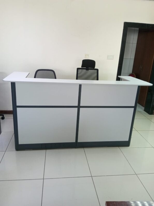 Panama 2000mm Modern Reception Desk with Drawers