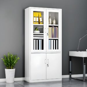 Aoko 2 Door Lockable Metallic Filing Cabinet
