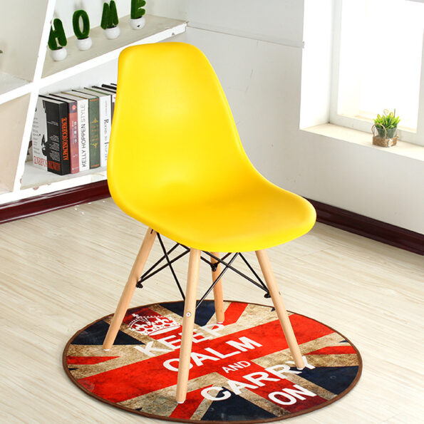 Yellow bistro plastic chair