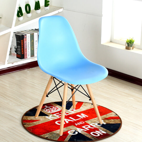 Blue Bistro Plastic Chair