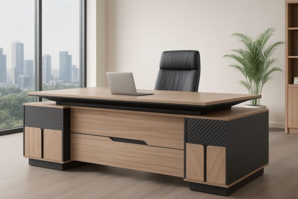 Samba 2400mm Executive office desk with drawers