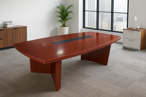 Metrine 10 Seater Mahogany Boardroom Table