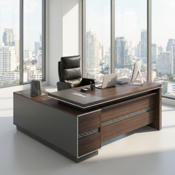 Libra 1800mm L shaped executive office desk