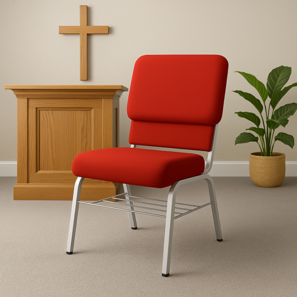 Red Robusta Heavy duty church banquet chair