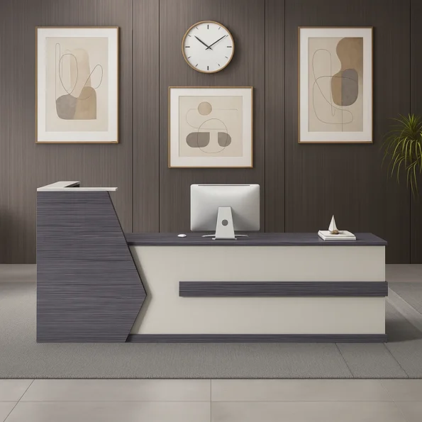 Iris 2400mm Modern office reception desk